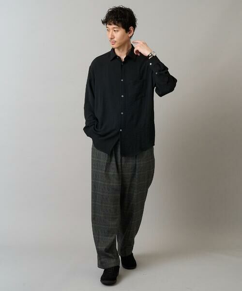 a.v.v / アー・ヴェ・ヴェ シャツ・ブラウス | ワッシャーストレッチワイドシルエットシャツ | 詳細4