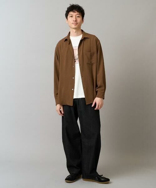 a.v.v / アー・ヴェ・ヴェ シャツ・ブラウス | ワッシャーストレッチワイドシルエットシャツ | 詳細5