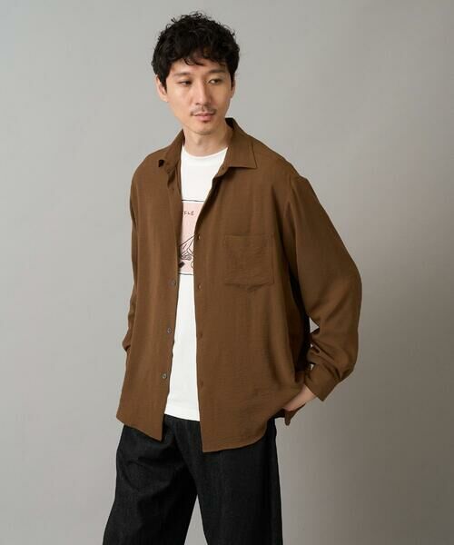 a.v.v / アー・ヴェ・ヴェ シャツ・ブラウス | ワッシャーストレッチワイドシルエットシャツ | 詳細8
