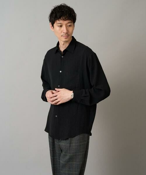 a.v.v / アー・ヴェ・ヴェ シャツ・ブラウス | ワッシャーストレッチワイドシルエットシャツ | 詳細9