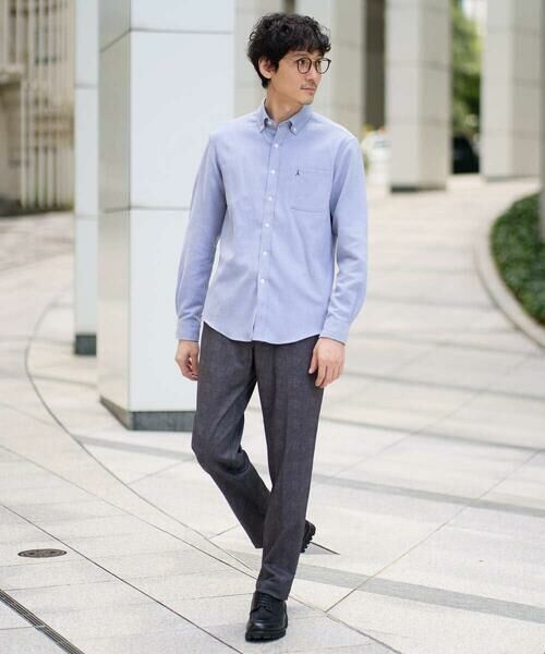 a.v.v / アー・ヴェ・ヴェ シャツ・ブラウス | 【イージーケア/累計1.5万枚】サンライト起毛ストレッチシャツ【洗濯機で洗える/蓄熱保湿】 | 詳細1