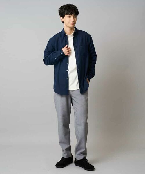 a.v.v / アー・ヴェ・ヴェ シャツ・ブラウス | 【イージーケア/累計1.5万枚】サンライト起毛ストレッチシャツ【洗濯機で洗える/蓄熱保湿】 | 詳細13