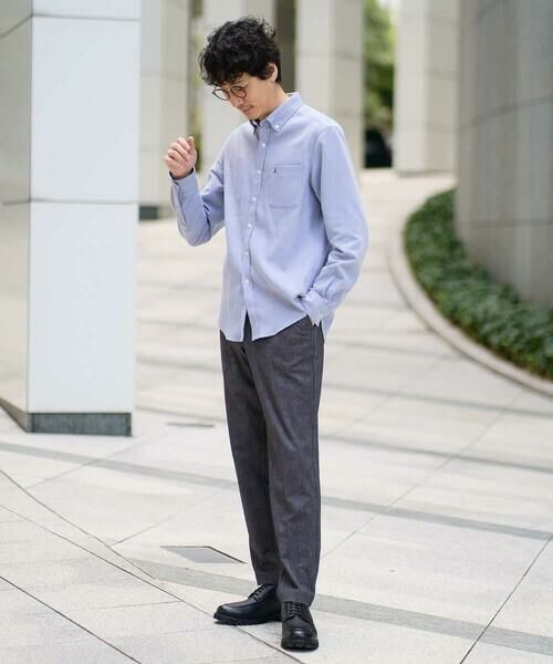 a.v.v / アー・ヴェ・ヴェ シャツ・ブラウス | 【イージーケア/累計1.5万枚】サンライト起毛ストレッチシャツ【洗濯機で洗える/蓄熱保湿】 | 詳細2