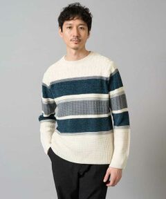 a.v.v / アー・ヴェ・ヴェ ニット・セーター | 【雑誌MonoMax12月号掲載】モールボーダークルーネックニット【洗濯機で洗える】