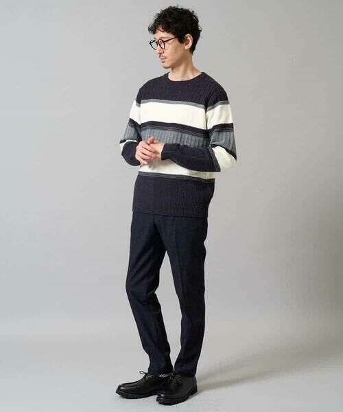 a.v.v / アー・ヴェ・ヴェ ニット・セーター | 【雑誌MonoMax12月号掲載】モールボーダークルーネックニット【洗濯機で洗える】 | 詳細11
