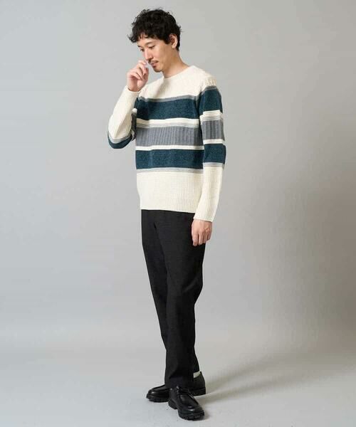 a.v.v / アー・ヴェ・ヴェ ニット・セーター | 【雑誌MonoMax12月号掲載】モールボーダークルーネックニット【洗濯機で洗える】 | 詳細2