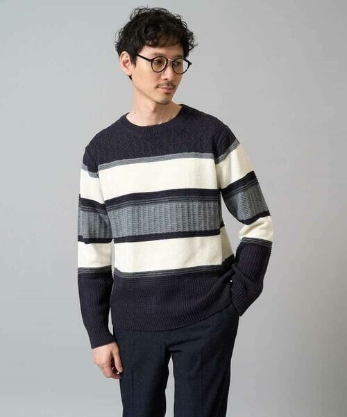 a.v.v / アー・ヴェ・ヴェ ニット・セーター | 【雑誌MonoMax12月号掲載】モールボーダークルーネックニット【洗濯機で洗える】 | 詳細24