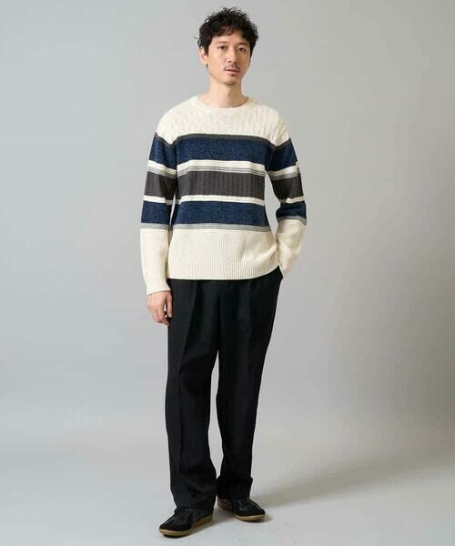 a.v.v / アー・ヴェ・ヴェ ニット・セーター | 【雑誌MonoMax12月号掲載】モールボーダークルーネックニット【洗濯機で洗える】 | 詳細6