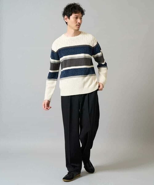 a.v.v / アー・ヴェ・ヴェ ニット・セーター | 【雑誌MonoMax12月号掲載】モールボーダークルーネックニット【洗濯機で洗える】 | 詳細7