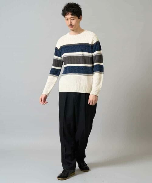 a.v.v / アー・ヴェ・ヴェ ニット・セーター | 【雑誌MonoMax12月号掲載】モールボーダークルーネックニット【洗濯機で洗える】 | 詳細8