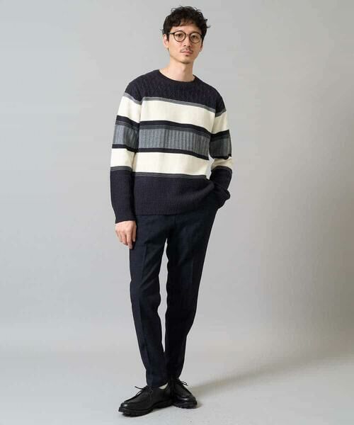 a.v.v / アー・ヴェ・ヴェ ニット・セーター | 【雑誌MonoMax12月号掲載】モールボーダークルーネックニット【洗濯機で洗える】 | 詳細9