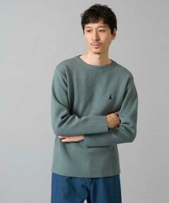 a.v.v / アー・ヴェ・ヴェ ニット・セーター | 【洗濯機で洗える】ワンポイント刺繍ボートネックニット