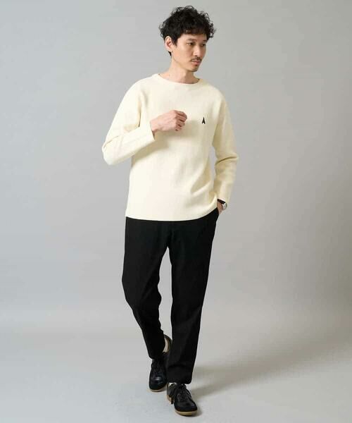 a.v.v / アー・ヴェ・ヴェ ニット・セーター | 【洗濯機で洗える】ワンポイント刺繍ボートネックニット | 詳細10