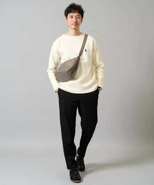 a.v.v / アー・ヴェ・ヴェ ニット・セーター | 【洗濯機で洗える】ワンポイント刺繍ボートネックニット | 詳細11