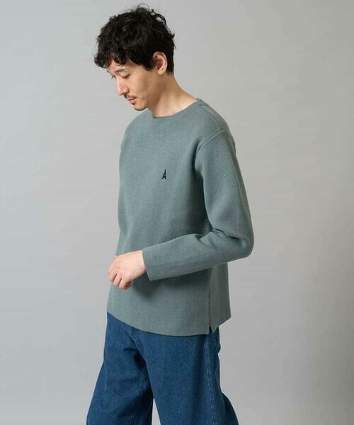 a.v.v / アー・ヴェ・ヴェ ニット・セーター | 【洗濯機で洗える】ワンポイント刺繍ボートネックニット | 詳細16