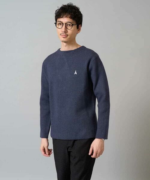 a.v.v / アー・ヴェ・ヴェ ニット・セーター | 【洗濯機で洗える】ワンポイント刺繍ボートネックニット | 詳細17