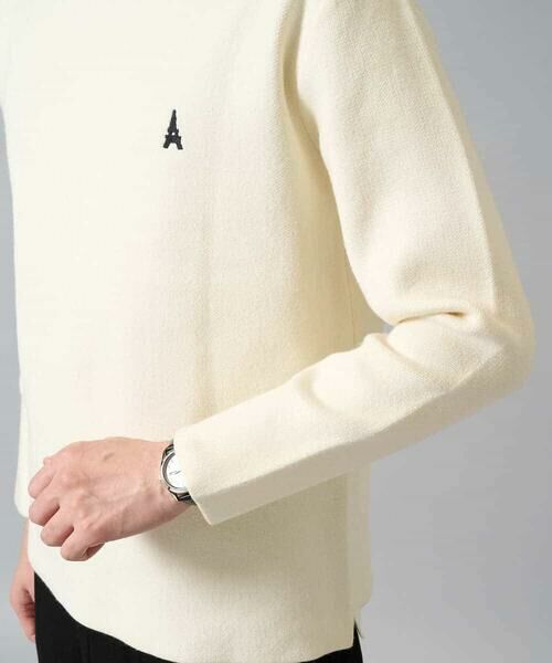 a.v.v / アー・ヴェ・ヴェ ニット・セーター | 【洗濯機で洗える】ワンポイント刺繍ボートネックニット | 詳細25