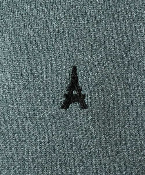 a.v.v / アー・ヴェ・ヴェ ニット・セーター | 【洗濯機で洗える】ワンポイント刺繍ボートネックニット | 詳細27