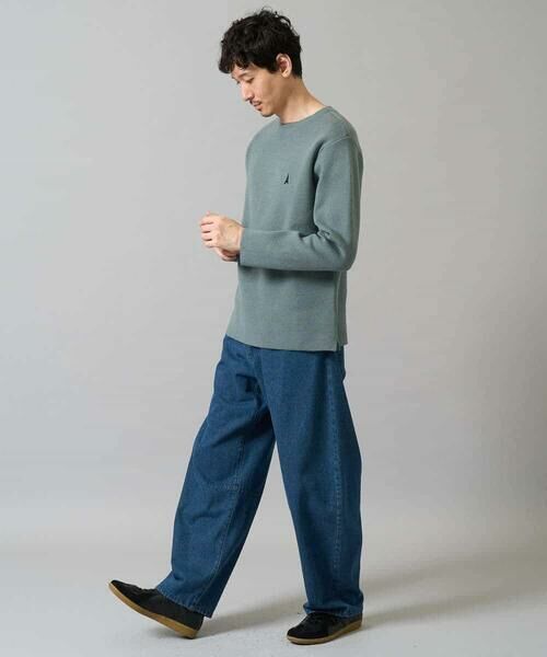 a.v.v / アー・ヴェ・ヴェ ニット・セーター | 【洗濯機で洗える】ワンポイント刺繍ボートネックニット | 詳細3