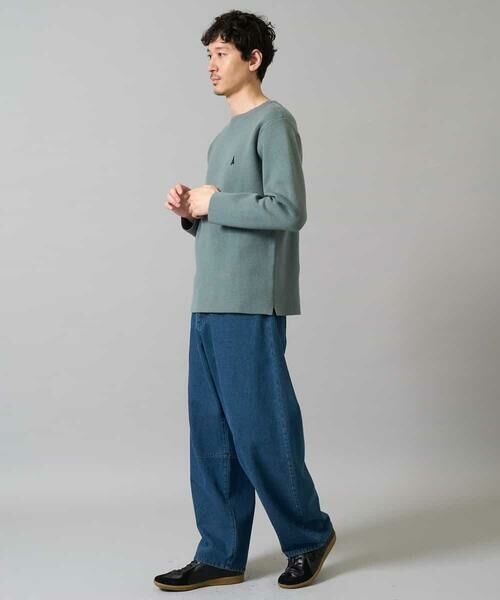 a.v.v / アー・ヴェ・ヴェ ニット・セーター | 【洗濯機で洗える】ワンポイント刺繍ボートネックニット | 詳細4