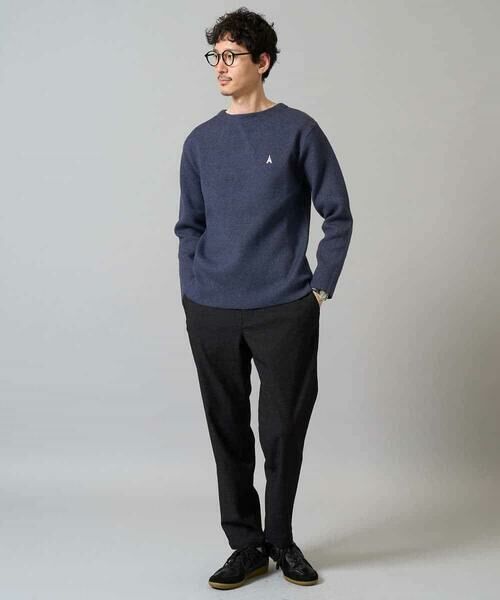 a.v.v / アー・ヴェ・ヴェ ニット・セーター | 【洗濯機で洗える】ワンポイント刺繍ボートネックニット | 詳細5