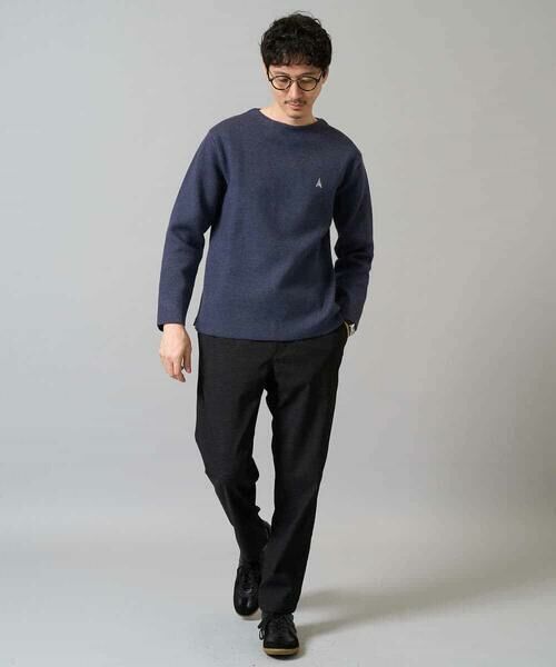 a.v.v / アー・ヴェ・ヴェ ニット・セーター | 【洗濯機で洗える】ワンポイント刺繍ボートネックニット | 詳細7