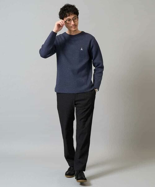 a.v.v / アー・ヴェ・ヴェ ニット・セーター | 【洗濯機で洗える】ワンポイント刺繍ボートネックニット | 詳細8