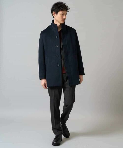 a.v.v / アー・ヴェ・ヴェ ステンカラーコート | ウールライトビーバースタンドカラージャケット | 詳細4