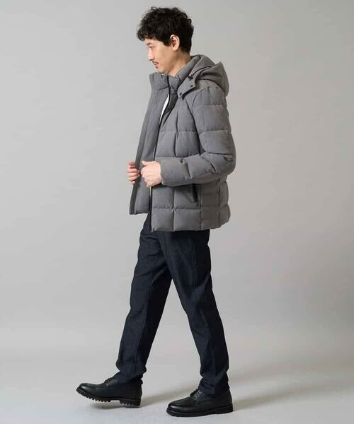a.v.v / アー・ヴェ・ヴェ ダウンジャケット・ベスト | 【雑誌MonoMax12月号掲載/ダウン混率90%】デタッチャブルフードストレッチダウンブルゾン【軽量/撥水】 | 詳細9