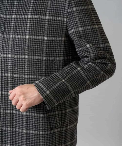 a.v.v / アー・ヴェ・ヴェ その他アウター | ウールライトビーバーチェックスタンドカラージャケット | 詳細13