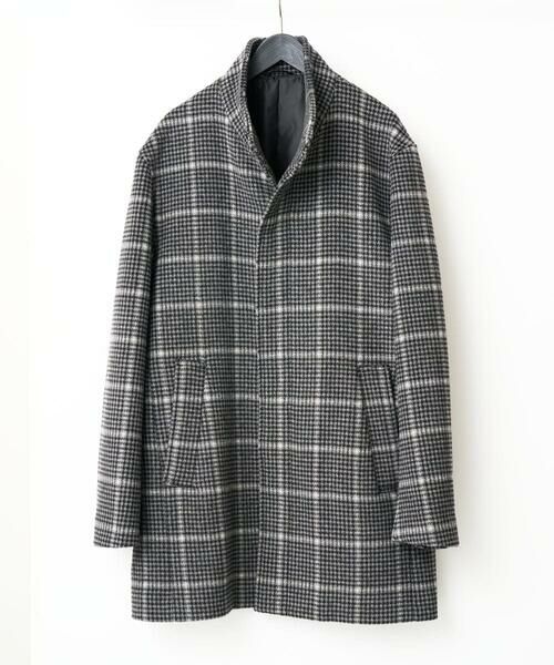 a.v.v / アー・ヴェ・ヴェ その他アウター | ウールライトビーバーチェックスタンドカラージャケット | 詳細2