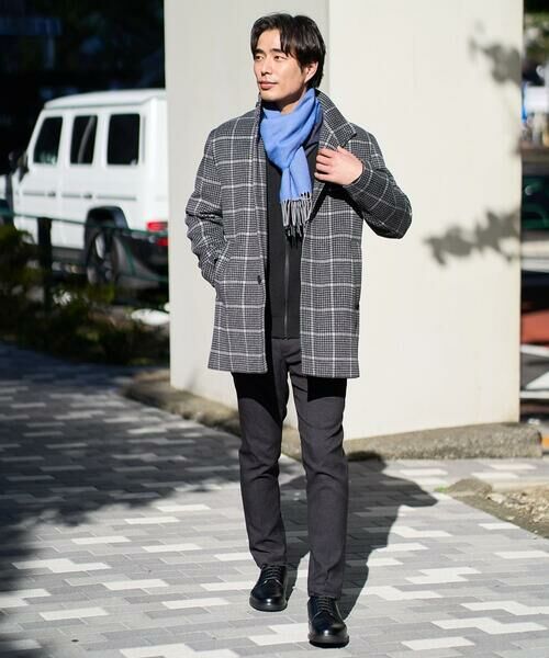a.v.v / アー・ヴェ・ヴェ その他アウター | ウールライトビーバーチェックスタンドカラージャケット | 詳細21