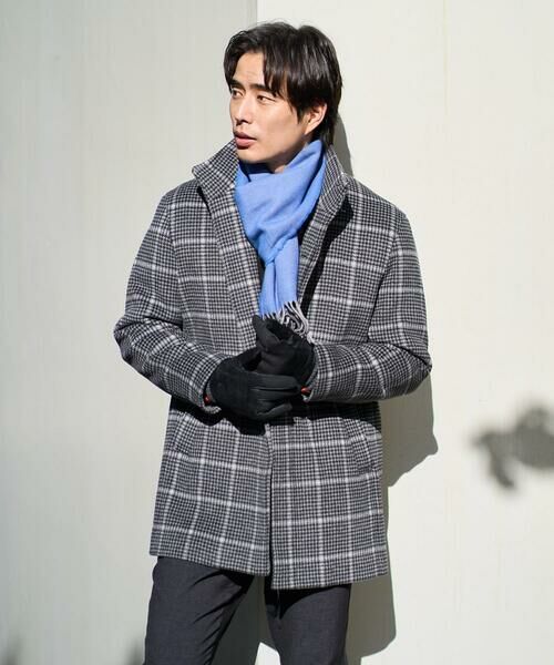 a.v.v / アー・ヴェ・ヴェ その他アウター | ウールライトビーバーチェックスタンドカラージャケット | 詳細24