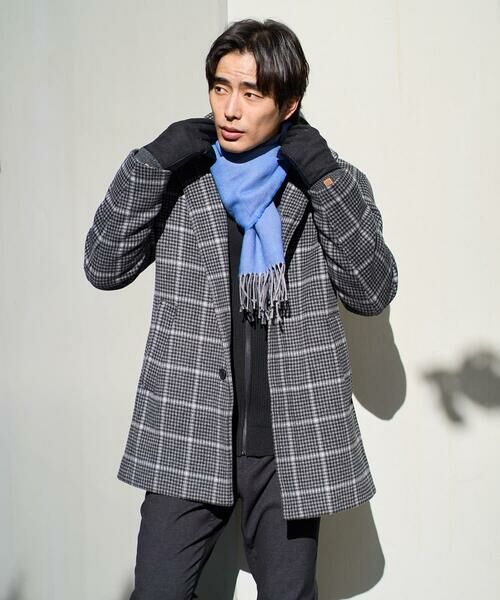 a.v.v / アー・ヴェ・ヴェ その他アウター | ウールライトビーバーチェックスタンドカラージャケット | 詳細25