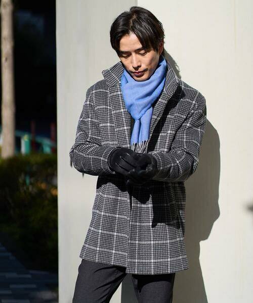 a.v.v / アー・ヴェ・ヴェ その他アウター | ウールライトビーバーチェックスタンドカラージャケット | 詳細26