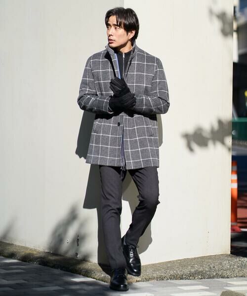 a.v.v / アー・ヴェ・ヴェ その他アウター | ウールライトビーバーチェックスタンドカラージャケット | 詳細27