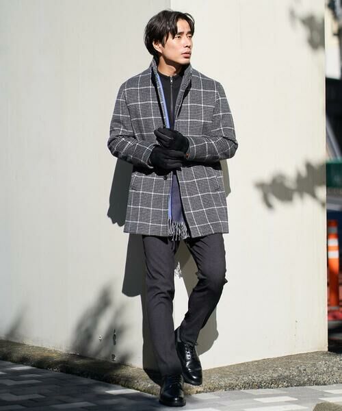 a.v.v / アー・ヴェ・ヴェ その他アウター | ウールライトビーバーチェックスタンドカラージャケット | 詳細28