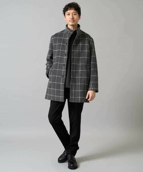 a.v.v / アー・ヴェ・ヴェ その他アウター | ウールライトビーバーチェックスタンドカラージャケット | 詳細4