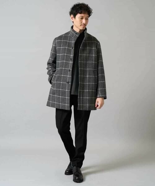 a.v.v / アー・ヴェ・ヴェ その他アウター | ウールライトビーバーチェックスタンドカラージャケット | 詳細5
