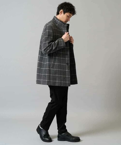 a.v.v / アー・ヴェ・ヴェ その他アウター | ウールライトビーバーチェックスタンドカラージャケット | 詳細6