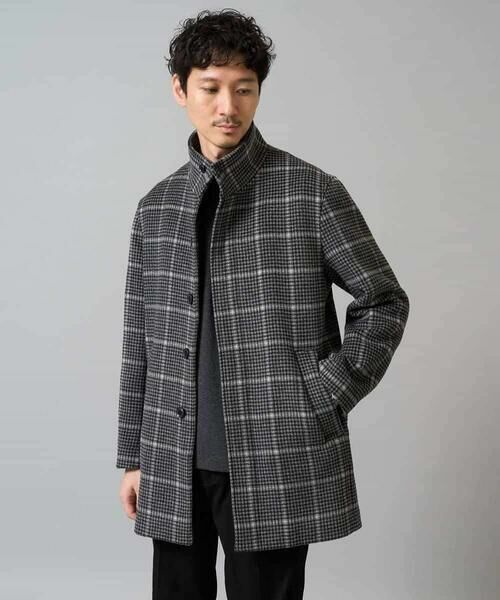 a.v.v / アー・ヴェ・ヴェ その他アウター | ウールライトビーバーチェックスタンドカラージャケット | 詳細8