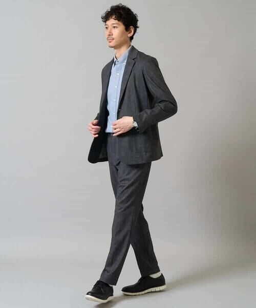 a.v.v / アー・ヴェ・ヴェ テーラードジャケット | 【イージーケア/ストレッチ】メランジポンチテーラードジャケット【洗濯機で洗える】通勤/ビジネス〈ON/OFF SERIES〉 | 詳細13