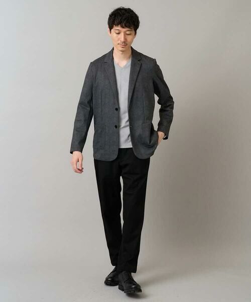 a.v.v / アー・ヴェ・ヴェ テーラードジャケット | 【イージーケア/ストレッチ】メランジポンチテーラードジャケット【洗濯機で洗える】通勤/ビジネス〈ON/OFF SERIES〉 | 詳細15