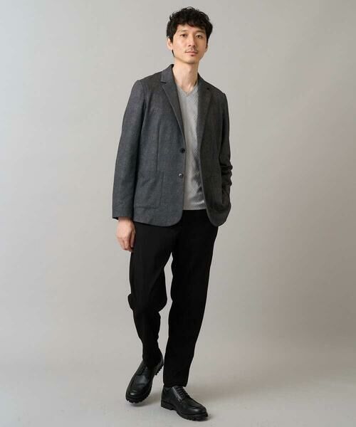 a.v.v / アー・ヴェ・ヴェ テーラードジャケット | 【イージーケア/ストレッチ】メランジポンチテーラードジャケット【洗濯機で洗える】通勤/ビジネス〈ON/OFF SERIES〉 | 詳細16
