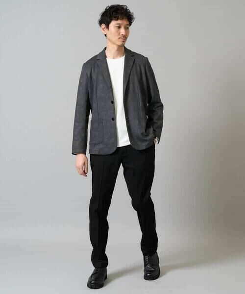 a.v.v / アー・ヴェ・ヴェ テーラードジャケット | 【イージーケア/ストレッチ】メランジポンチテーラードジャケット【洗濯機で洗える】通勤/ビジネス〈ON/OFF SERIES〉 | 詳細20