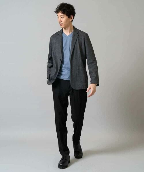 a.v.v / アー・ヴェ・ヴェ テーラードジャケット | 【イージーケア/ストレッチ】メランジポンチテーラードジャケット【洗濯機で洗える】通勤/ビジネス〈ON/OFF SERIES〉 | 詳細23