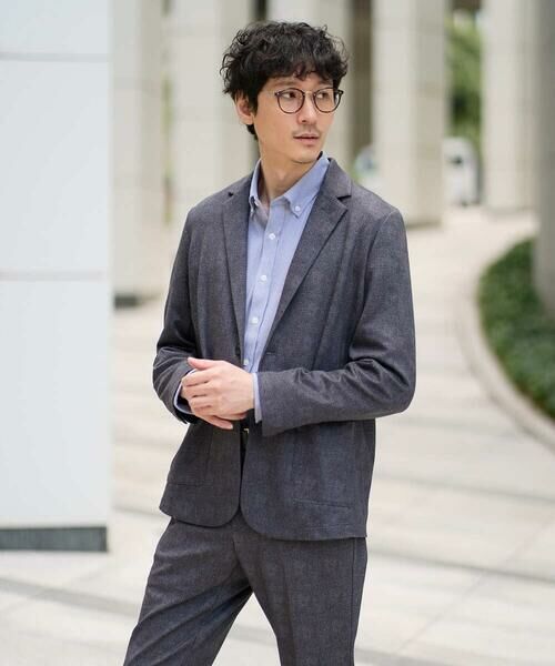 a.v.v / アー・ヴェ・ヴェ テーラードジャケット | 【イージーケア/ストレッチ】メランジポンチテーラードジャケット【洗濯機で洗える】通勤/ビジネス〈ON/OFF SERIES〉 | 詳細27