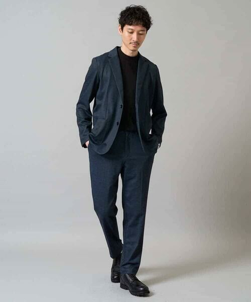 a.v.v / アー・ヴェ・ヴェ テーラードジャケット | 【イージーケア/ストレッチ】メランジポンチテーラードジャケット【洗濯機で洗える】通勤/ビジネス〈ON/OFF SERIES〉 | 詳細3