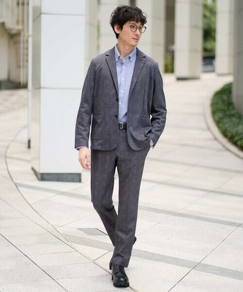 a.v.v / アー・ヴェ・ヴェ テーラードジャケット | 【イージーケア/ストレッチ】メランジポンチテーラードジャケット【洗濯機で洗える】通勤/ビジネス〈ON/OFF SERIES〉 | 詳細7