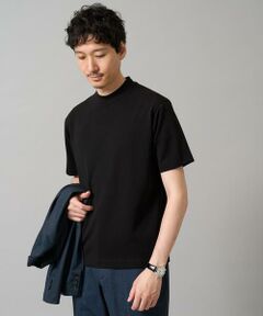 a.v.v / アー・ヴェ・ヴェ カットソー | 【イージーケア】ポンチモックネックスマートＴシャツ【毛玉になりにくい/洗濯機で洗える】〈ON/OFF SERIES〉